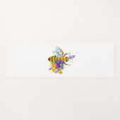 Blumenbiene mit Wildpflanzen Yogamatte (Vorderseite (Horizontal))