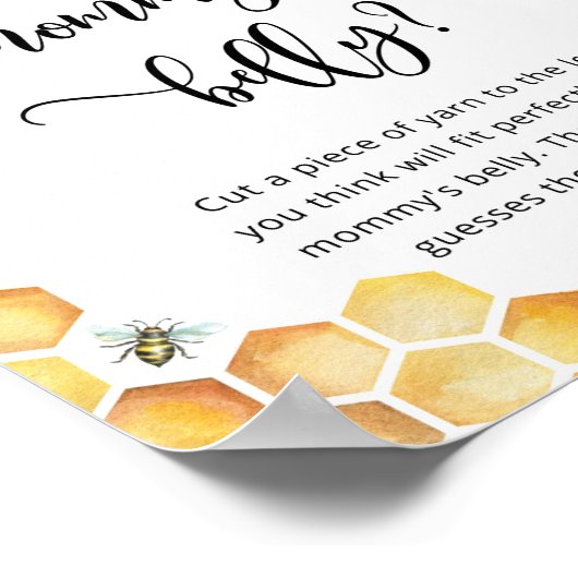 Blumenbiene wie groß ist das Bauchhoster der Mama Poster (Ecke)