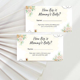 Blumenbiene, wie groß ist Mama's Bauchschutzkarte Begleitkarte