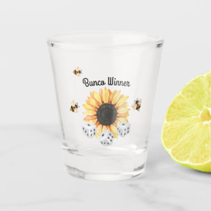Blumenbienen Blumensieger Würfel Bunco Schnapsglas