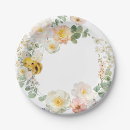 Blumenbienen-Party-Teller Pappteller