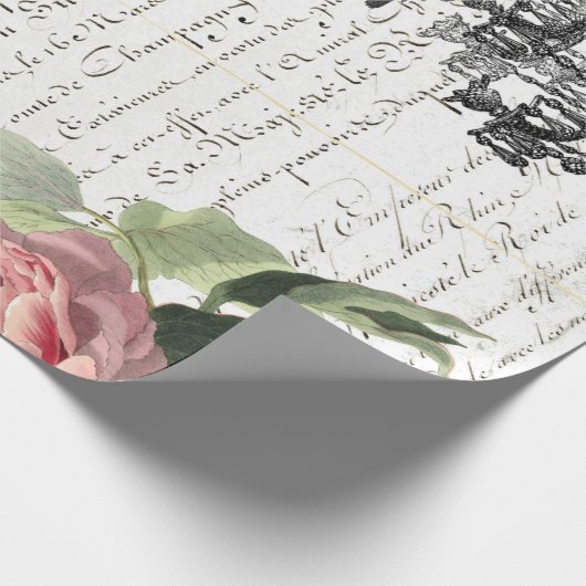 Blumenbienen-Skript-Packpapier Geschenkpapier (Ecke)