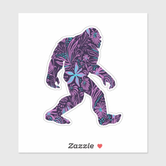 BLUMENBIGFOOT AUFKLEBER (Blatt)