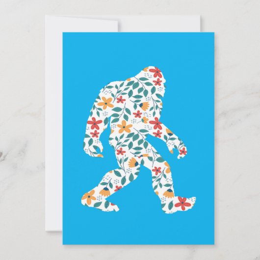 BLUMENBIGFOOT EINLADUNG (Vorderseite)