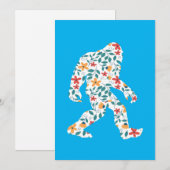 BLUMENBIGFOOT EINLADUNG (Vorne/Hinten)