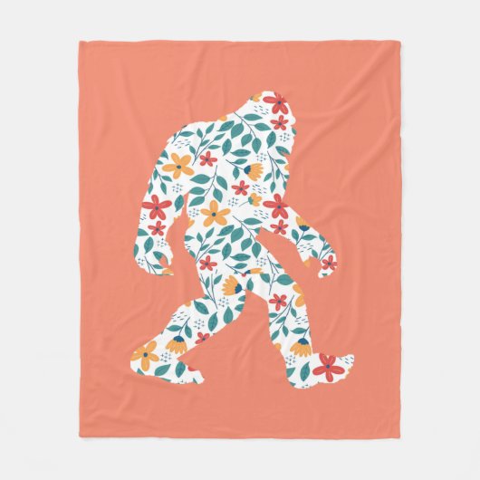 BLUMENBIGFOOT FLEECEDECKE (Vorderseite)