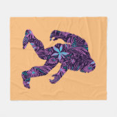 BLUMENBIGFOOT FLEECEDECKE (Vorderseite (Horizontal))