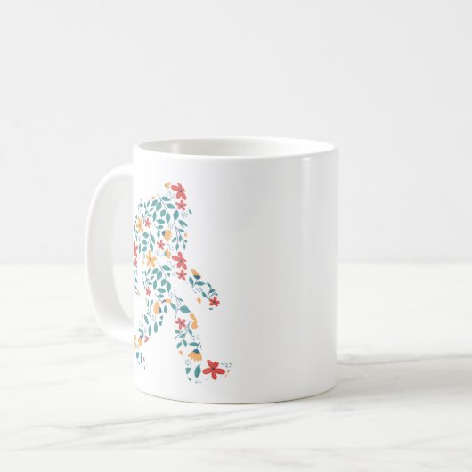 BLUMENBIGFOOT KAFFEETASSE (Vorderseite Links)