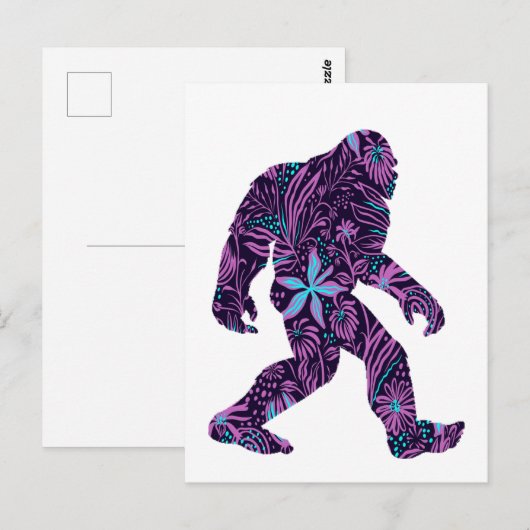 BLUMENBIGFOOT POSTKARTE (Vorne/Hinten)