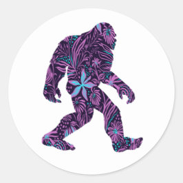 BLUMENBIGFOOT RUNDER AUFKLEBER