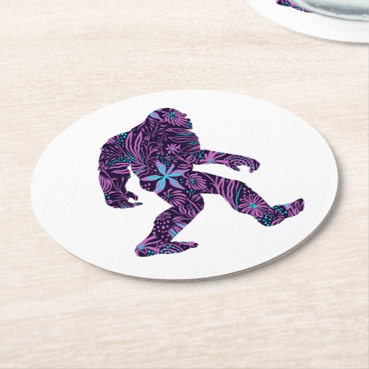 BLUMENBIGFOOT RUNDER PAPPUNTERSETZER (Angewinkelt)