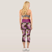 Blumenbild Capri Leggings (Rückseite)