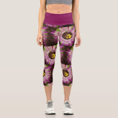 Blumenbild Capri Leggings (Vorderseite)