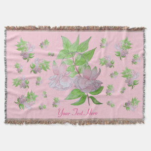 Blumenbild der Bündel der hübschen rosa Blumen Decke