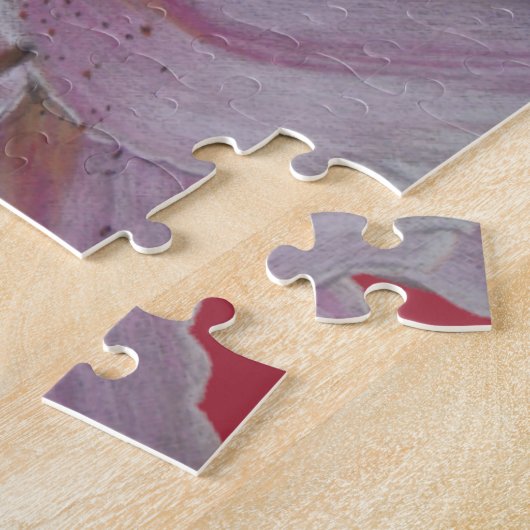 Blumenbild großer rosafarbener Blume Puzzle (Seite)