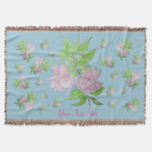 Blumenbild hübscher rosa Blume Decke (Vorderseite)