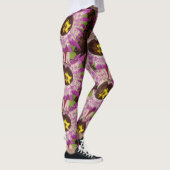 Blumenbild-Leggings Leggings (Rechts)