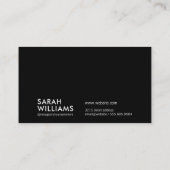 Blumenbild mit Zweigen der natürlichen Blume Visitenkarte (Rückseite)