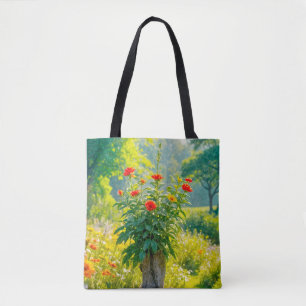 Blumenbild Nr. 1, Blumenreihe, Tragetasche Tasche