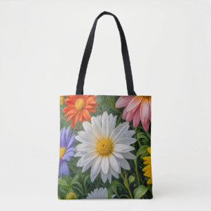 Blumenbild Nr. 3, Blumenreihe, Tragetasche Tasche