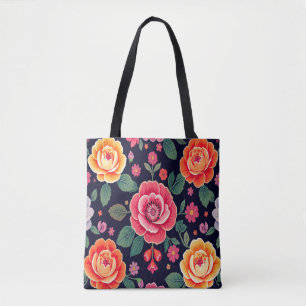 Blumenbild Nr. 4, Blumenreihe, Tragetasche Tasche