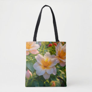 Blumenbild Nr. 6, Blumenreihe, Tragetasche Tasche