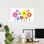 Blumenbild Poster (Heimbüro)