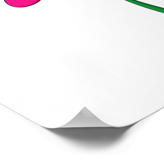 Blumenbild Poster (Ecke)