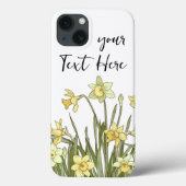 Blumenbild von gelben Narzellen auf Case-Mate iPhone Hülle (Rückseite)