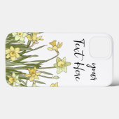 Blumenbild von gelben Narzellen auf Case-Mate iPhone Hülle (Rückseite (Horizontal))