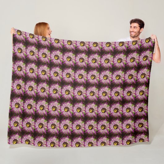 Blumenbilddecke Fleecedecke (Beispiel)