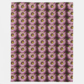 Blumenbilddecke Fleecedecke (Vorderseite)