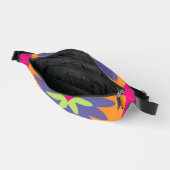 Blumenbilder in orangen und rosa bauchtasche (Offen)