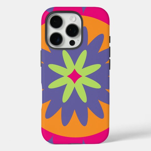 Blumenbilder in orangen und rosa Case-Mate iPhone hülle (Rückseite)