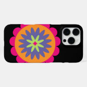 Blumenbilder in orangen und rosa iPhone hülle (Rückseite (Horizontal))