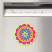 Blumenbilder in orangen und rosa magnet (In Situ (Geschirrspüler))
