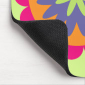 Blumenbilder in orangen und rosa mousepad (Ecke)
