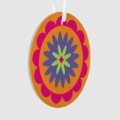 Blumenbilder in orangen und rosa ornament (Vorderseite)