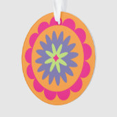 Blumenbilder in orangen und rosa ornament (Vorderseite)