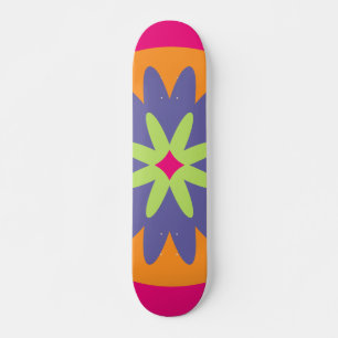 Blumenbilder in orangen und rosa skateboard