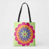 Blumenbilder in orangen und rosa tasche (Vorderseite)