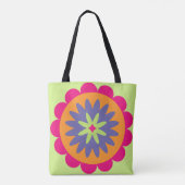 Blumenbilder in orangen und rosa tasche (Rückseite)