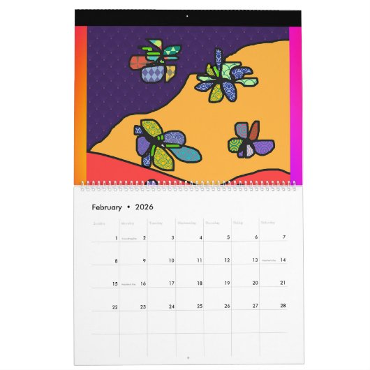 Blumenbilder Kalender (Feb 2026)