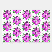 Blumenbilder mit Lila und rosa Blüten Geschenkpapier Set (Vorderseite 2)