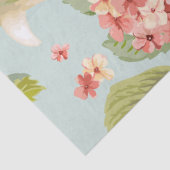 Blumenbilder von Feminine, blau, rosa Decoupage Seidenpapier (Ausschnitt)