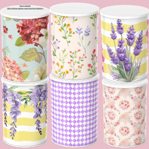 Blumenbilder von Feminine, blau, rosa Decoupage Seidenpapier