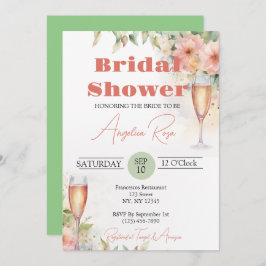 Blumenblase Bridal Dusche Einladung