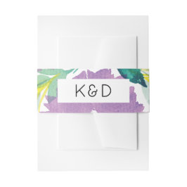 Blumenblase Einladung Bauchband Einladungsbanderole