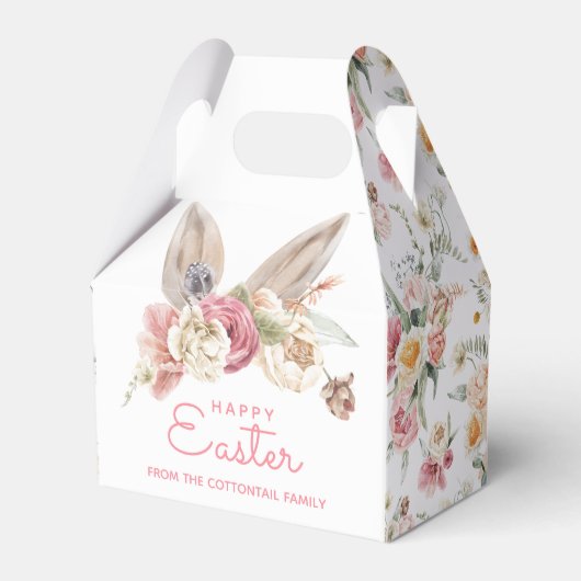 Blumenblasen | Happy Oaster Favor Box Geschenkschachtel (Vorderseite)