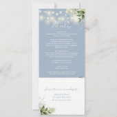 Blumenbläser in einer Hochzeit Einladung (Rückseite)